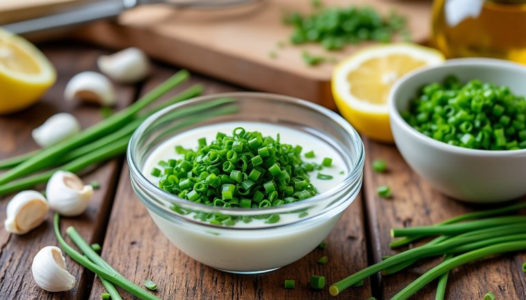 découvrez comment préparer une délicieuse sauce ciboulette maison en quelques minutes avec cette recette facile et savoureuse, idéale pour accompagner vos plats préférés.