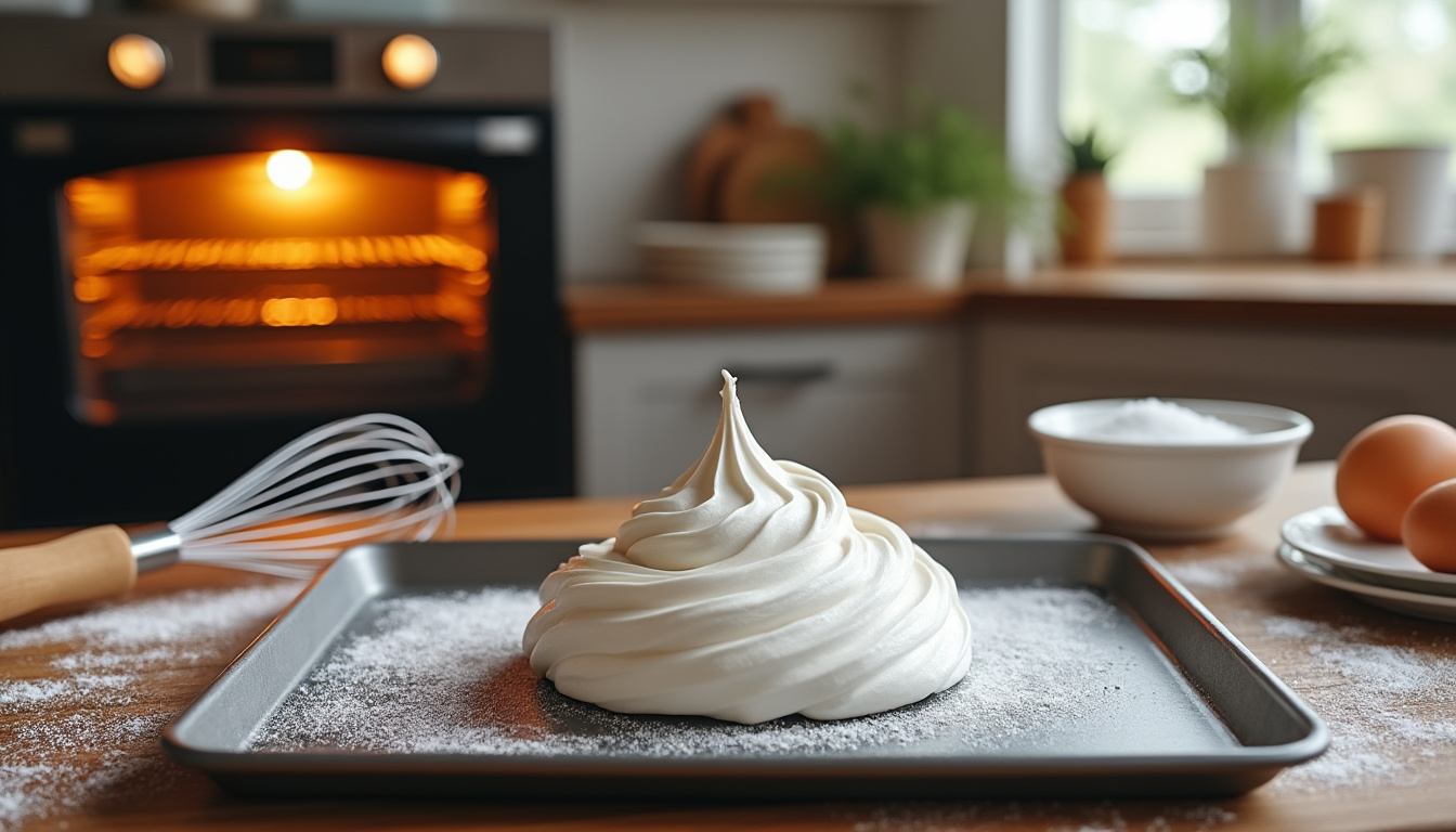 découvrez le temps de cuisson idéal pour réussir votre meringue au four à chaleur tournante : conseils pratiques, astuces de pâtisserie et durée parfaite pour obtenir une meringue légère et croustillante.