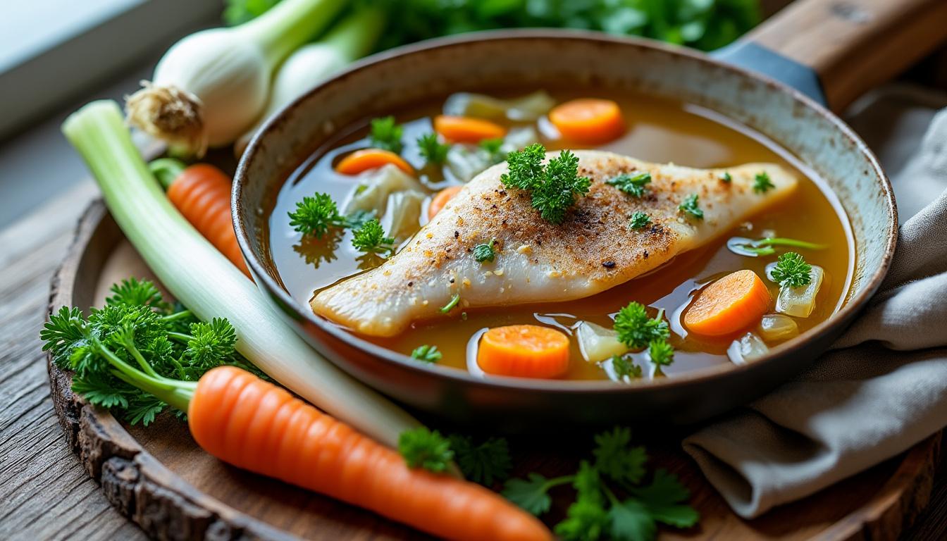 découvrez le temps de cuisson idéal de la raie au court-bouillon, ainsi que des conseils et astuces pour réussir sa préparation et savourer un poisson tendre et savoureux.