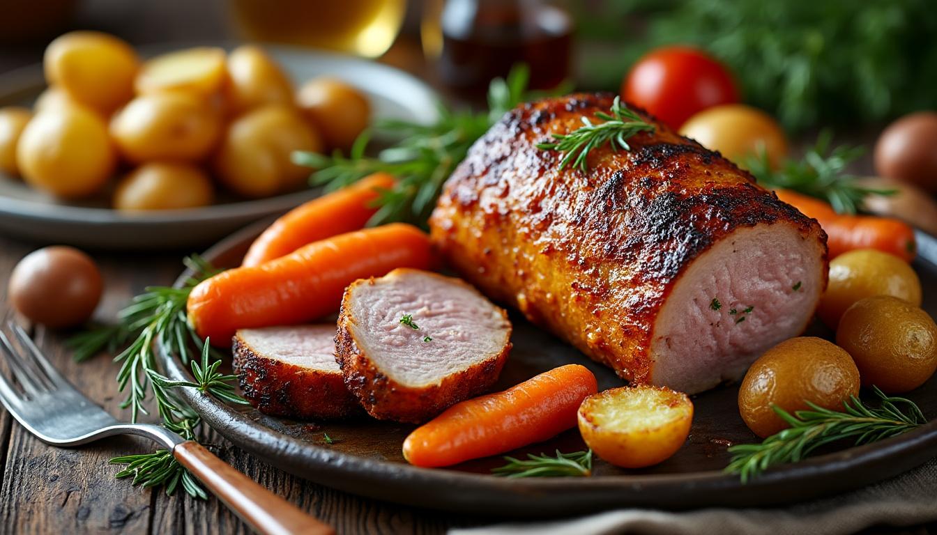 découvrez le temps de cuisson idéal pour préparer une rouelle de porc au four moelleuse et savoureuse. suivez nos conseils pour réussir ce plat traditionnel à la perfection !