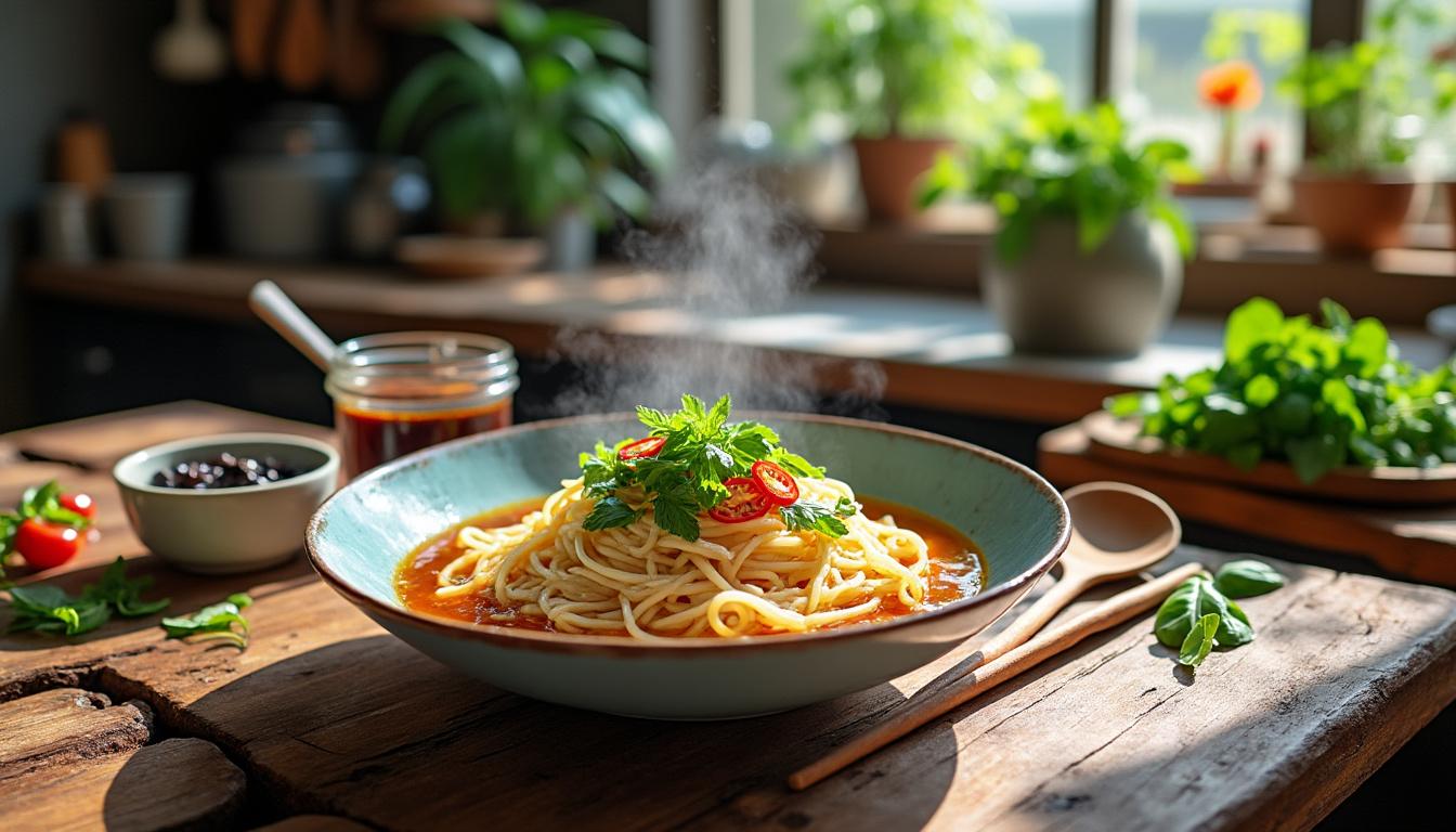 découvrez notre recette facile de nouilles de riz maison avec des astuces pratiques et les ingrédients indispensables pour un plat savoureux et authentique.