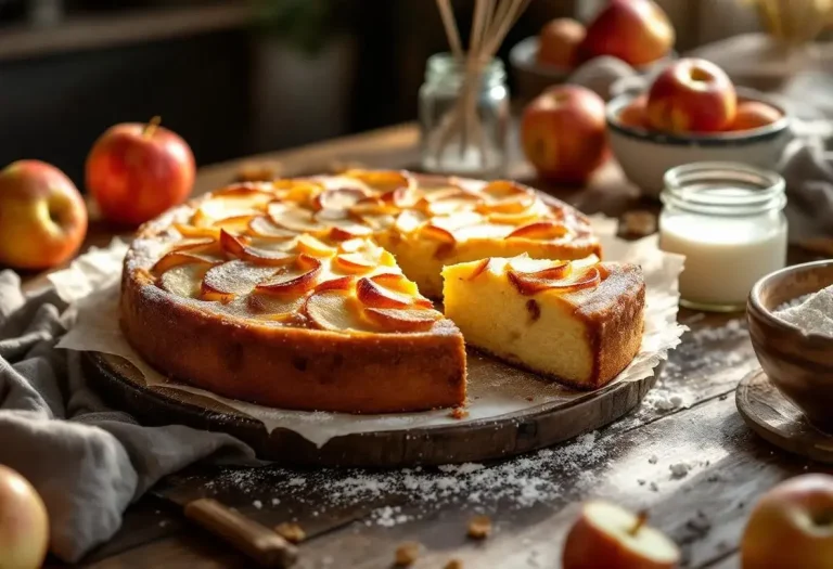 Gâteau pommes-yaourt de grand-mère : moelleux, doré et réconfortant comme un doux souvenir d’enfance