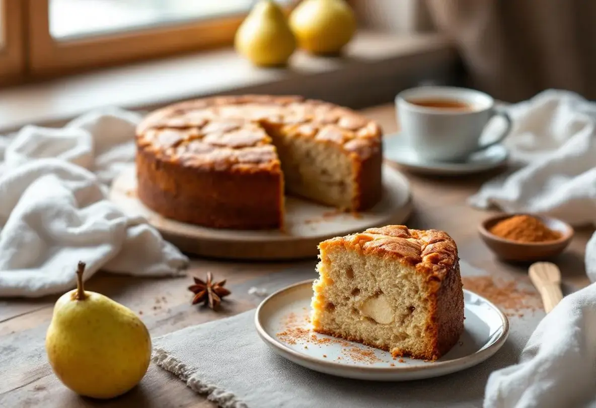 « Moelleux, ultra parfumé et fondant à cœur » : le gâteau poires et pain d’épices que je refais dès que l’hiver arrive