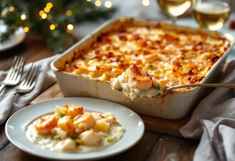 Oubliez la dinde : ce gratin ultra crémeux Saumon & Saint-Jacques est le plat de Noël idéal