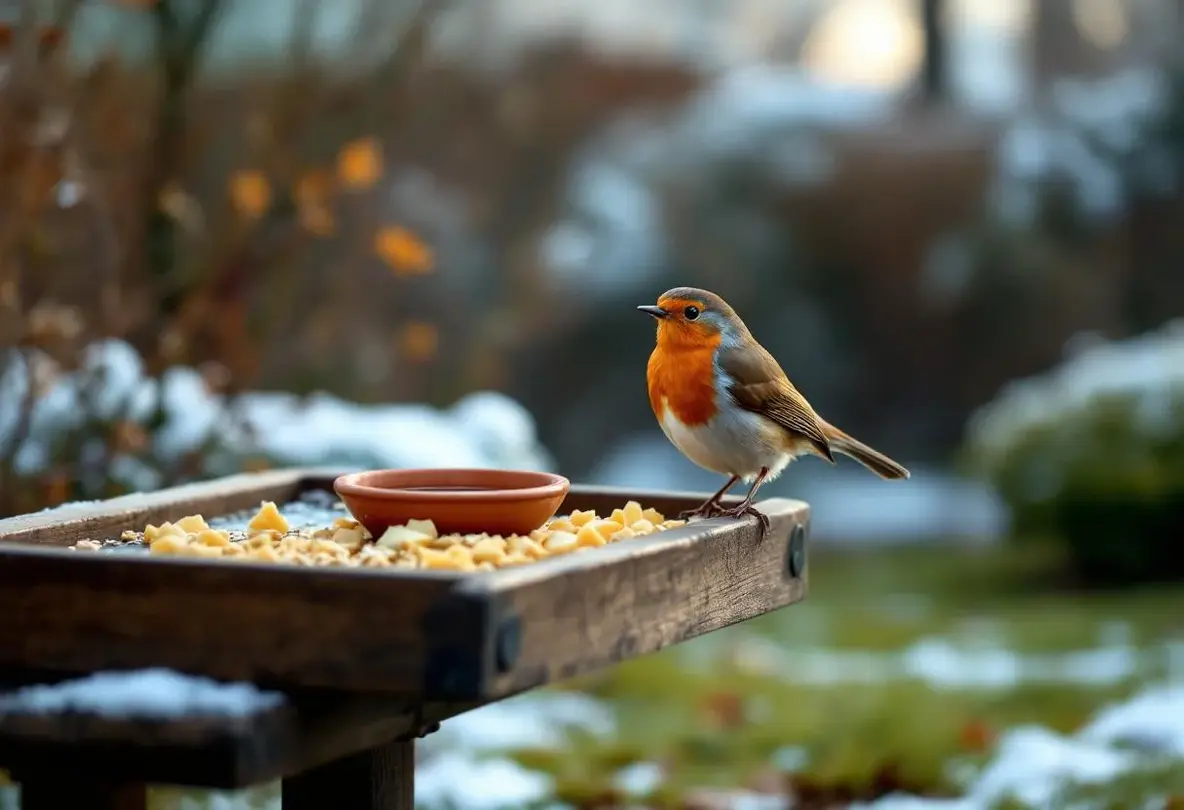 Rouges-gorges au jardin : ce soir, mettez dehors cet aliment de base à 3 centimes, que presque tous les jardiniers oublient