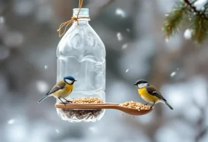 Voici comment une bouteille plastique devient une mangeoire parfaite pour les oiseaux