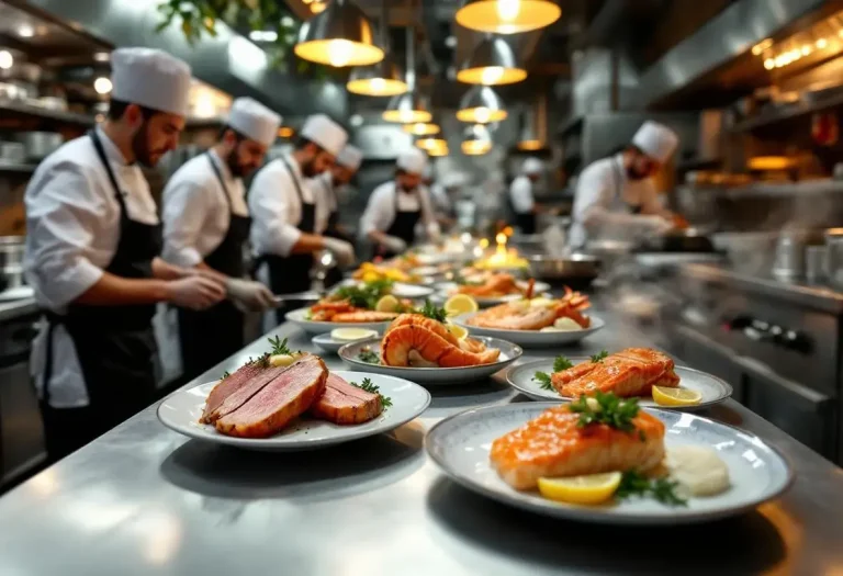 Magrets, homards et saumon : coup de feu chez les grands traiteurs