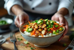 recette poke bowl poulet